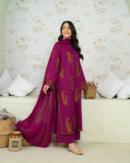 Amber 3pc Embroidered